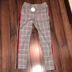 Plaid trouser pants NWT